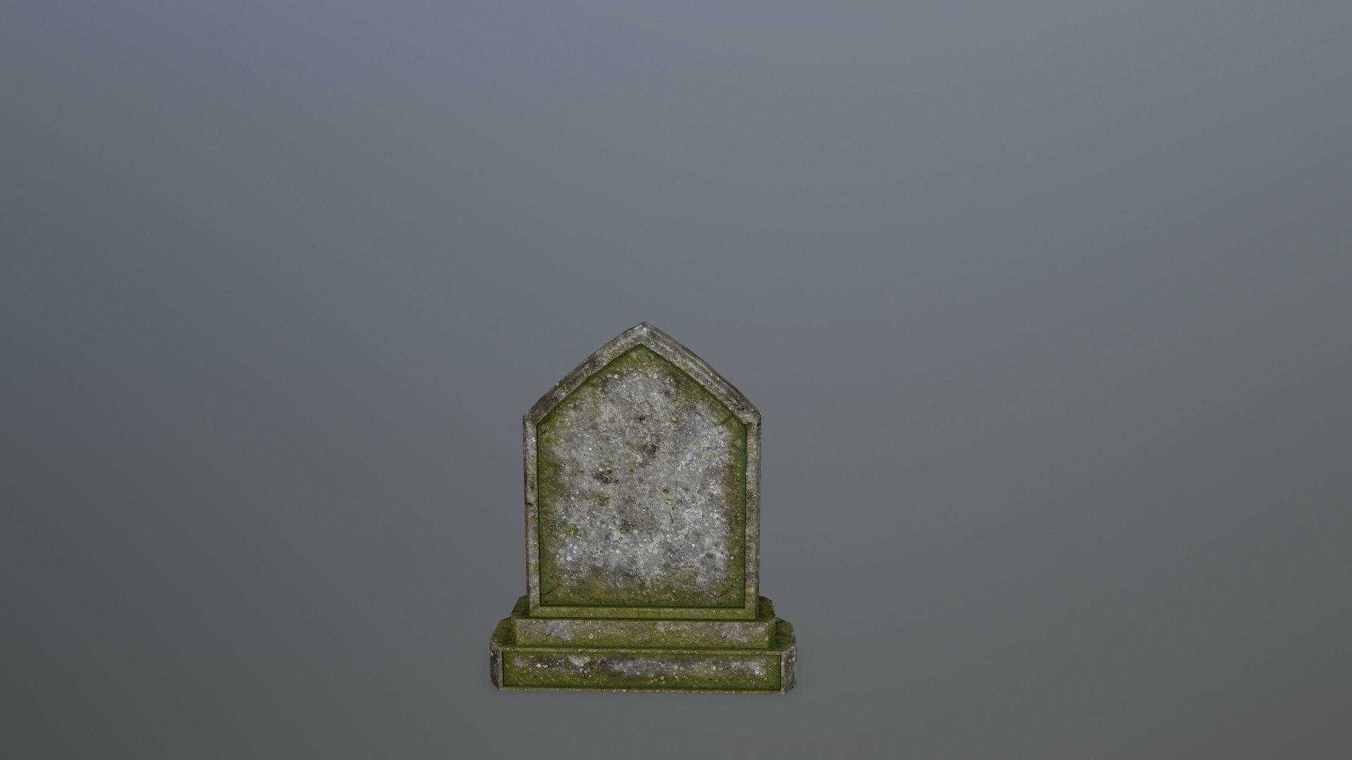 Tombstone Set stone column Low-poly 3D model_16