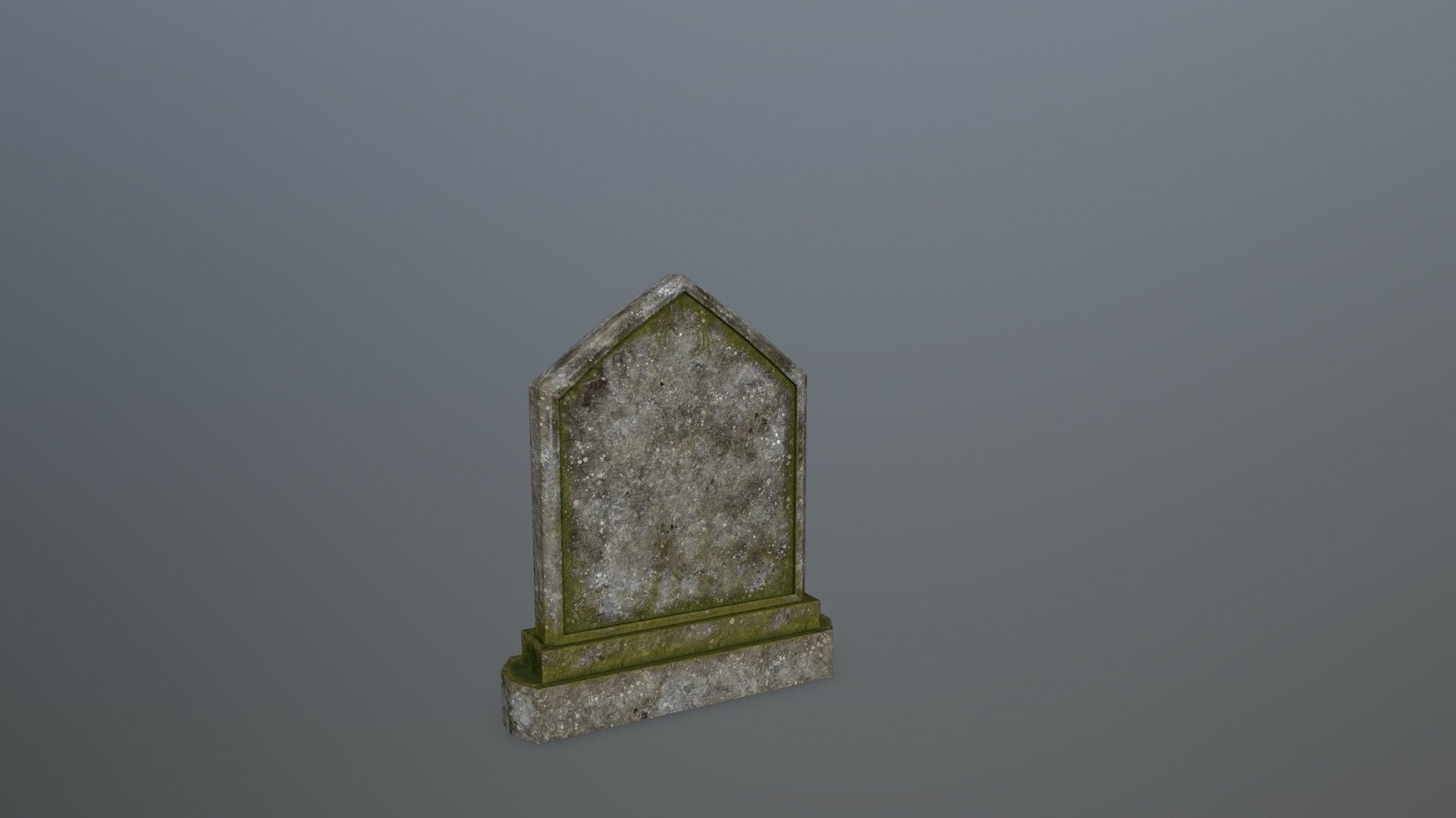 Tombstone Set stone column Low-poly 3D model_22