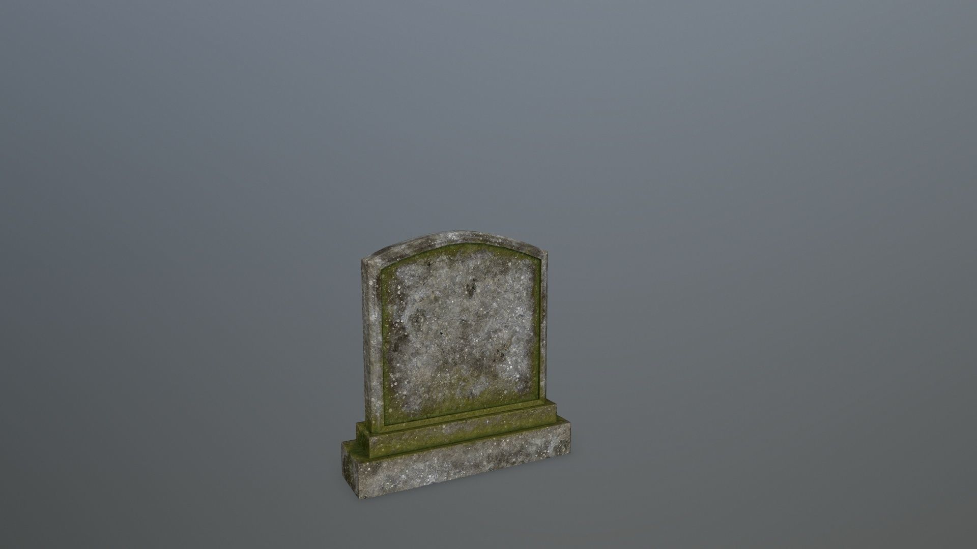 Tombstone Set stone column Low-poly 3D model_20