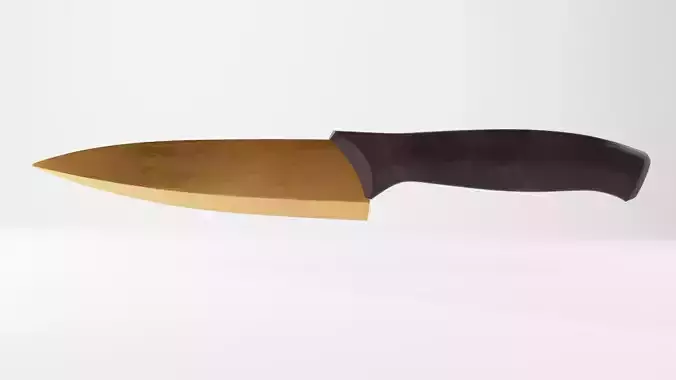Low Poly Kitchen Knife