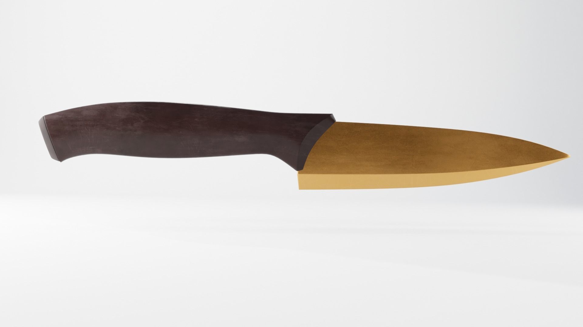 Low Poly Kitchen Knife Low-poly 3D model_1