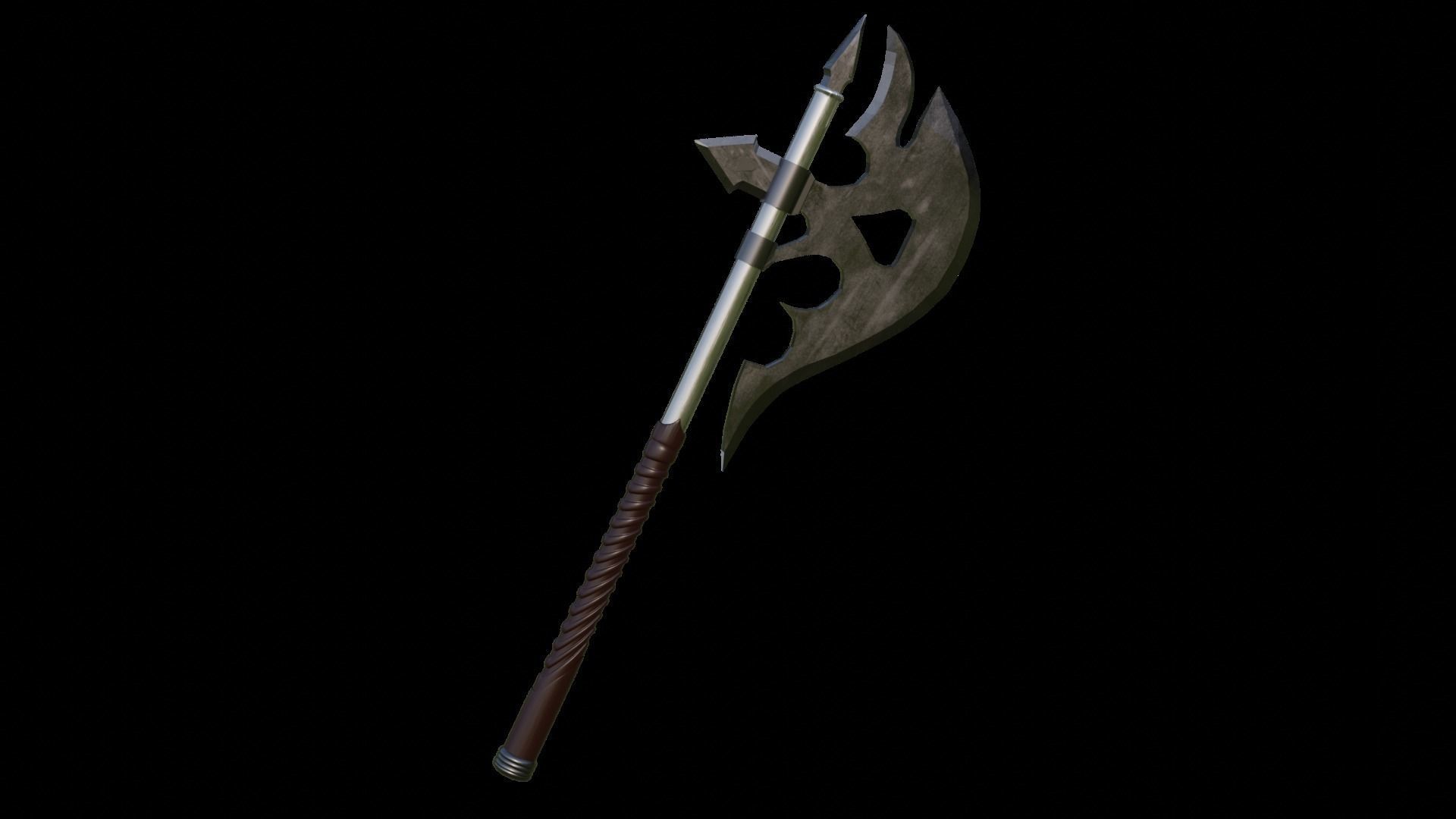 battle axe 3D model_2