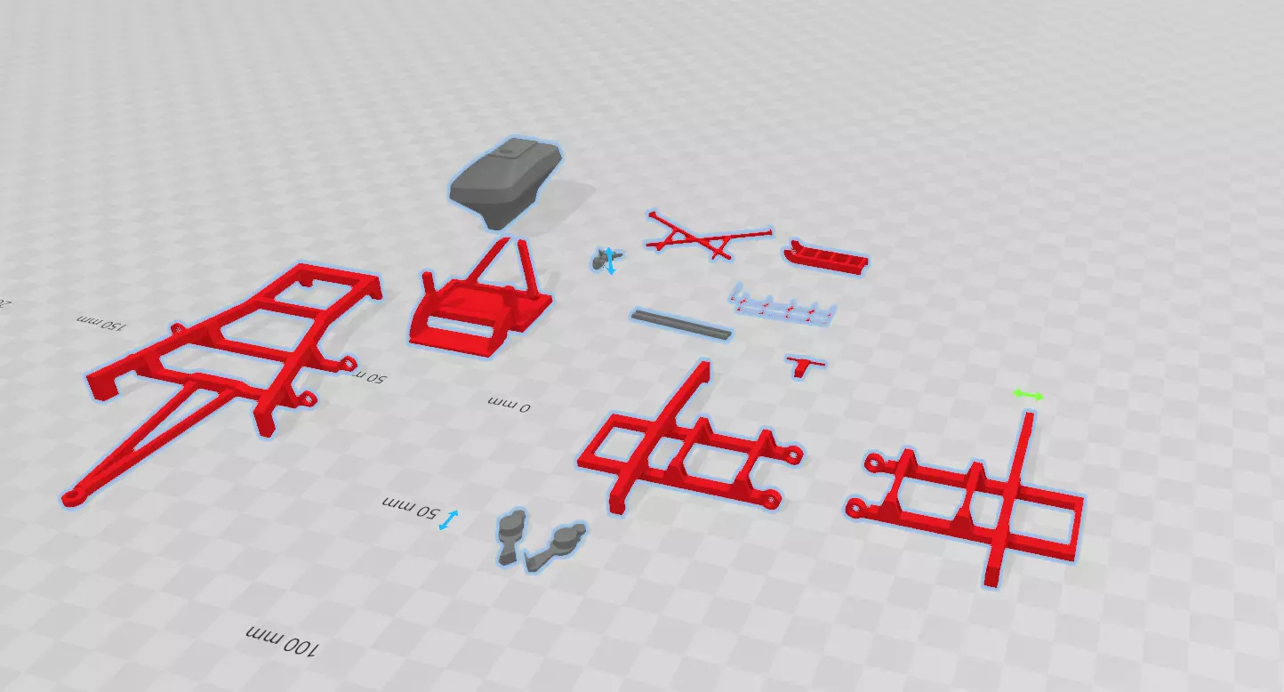 Case 500 air seeder model 3D print model_0