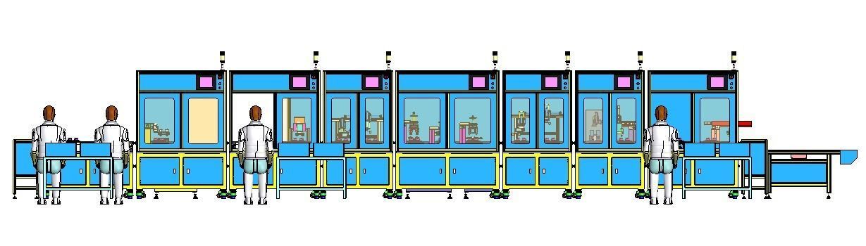Fully automatic bulb assembly production line 3D model_2