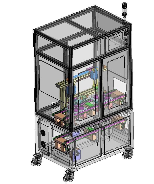 Fully automatic bulb assembly production line 3D model_9