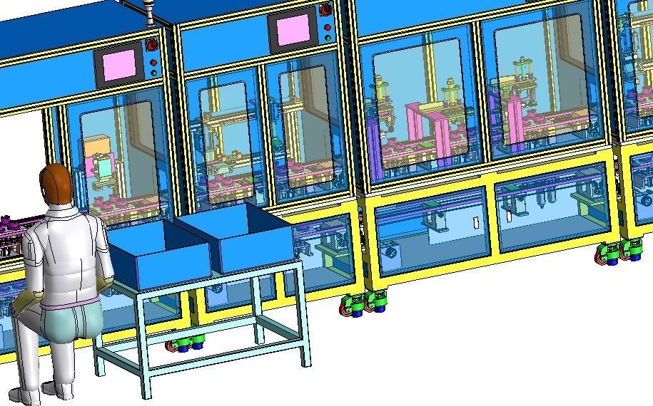 Fully automatic bulb assembly production line 3D model_6