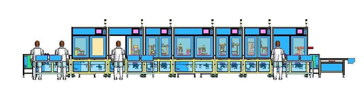 Fully automatic bulb assembly production line 3D model_4
