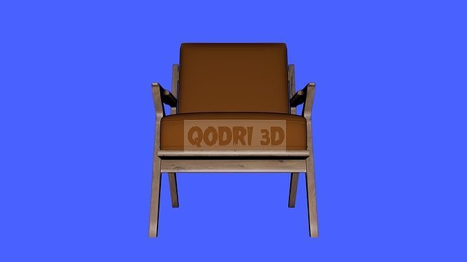 3D Furniture Chair Style 11 Low-poly 3D model