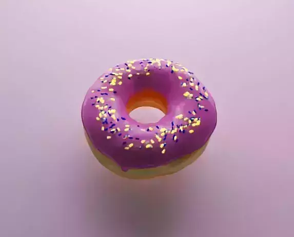 Donut sprinkled