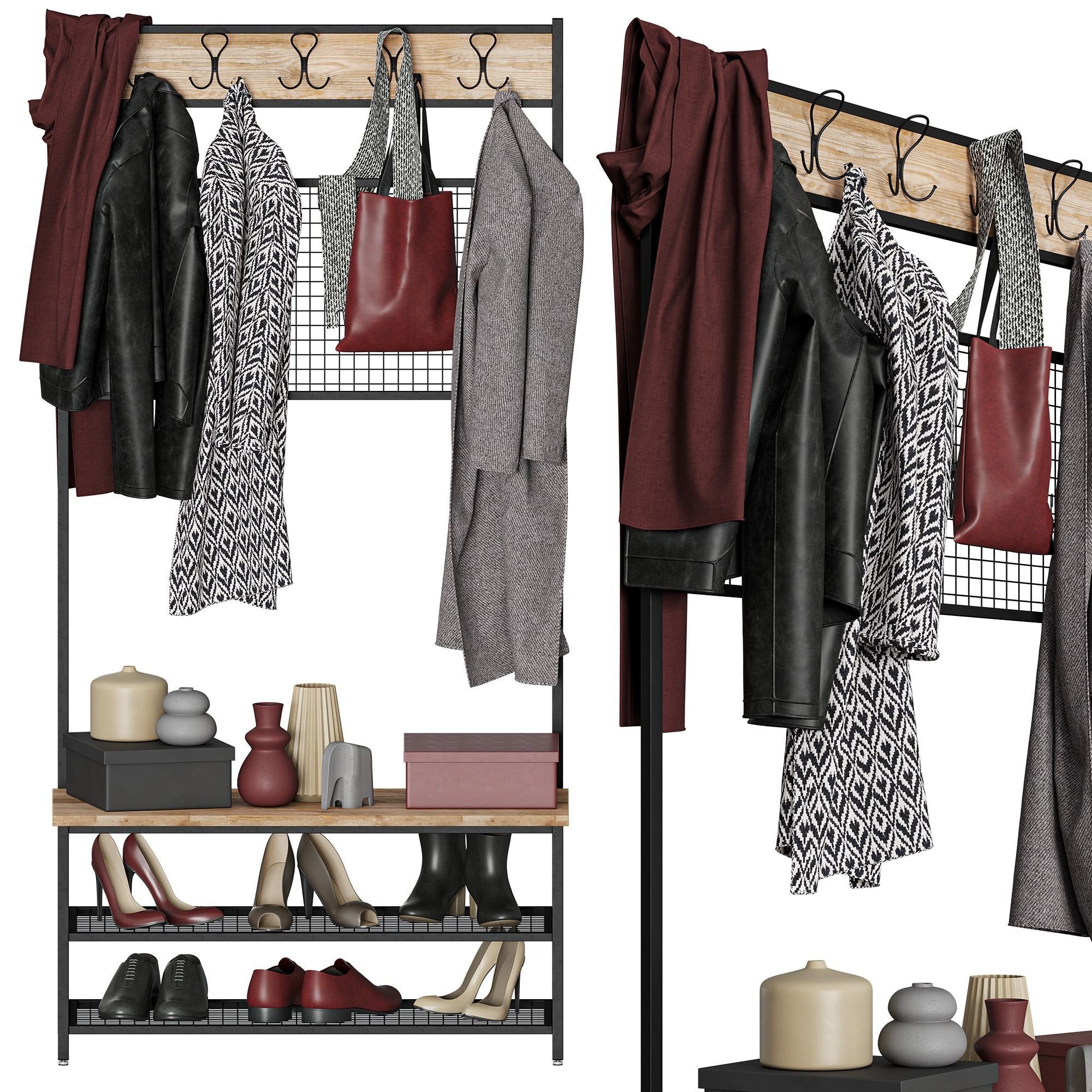 Perry Hallway Unit Clothes Set 3D model_2