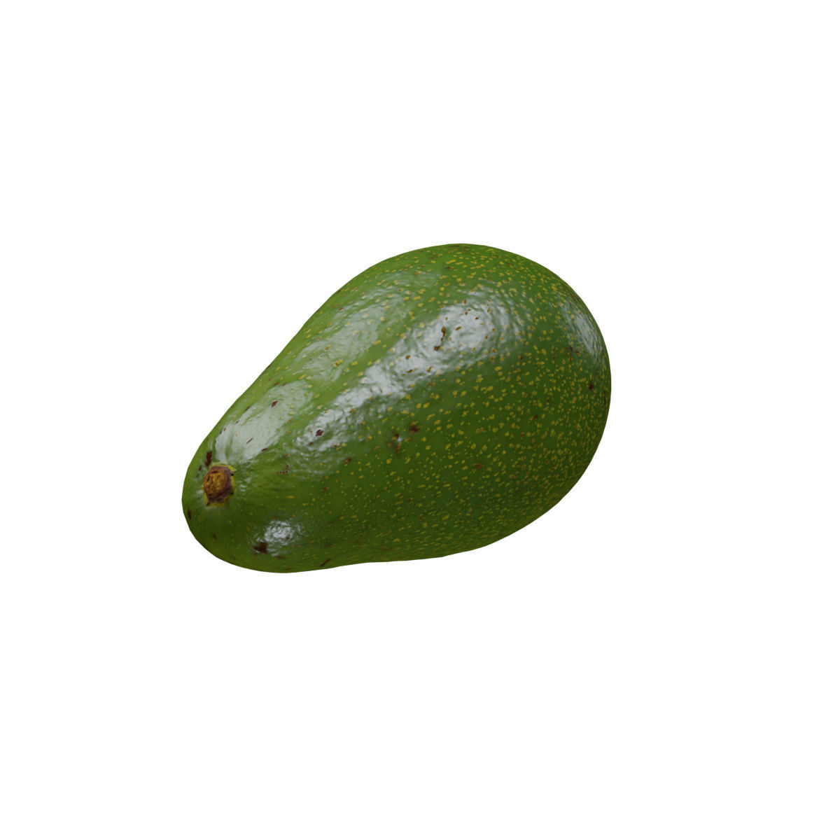 Realistic Avocado - 3D Scan Low-poly 3D model_1
