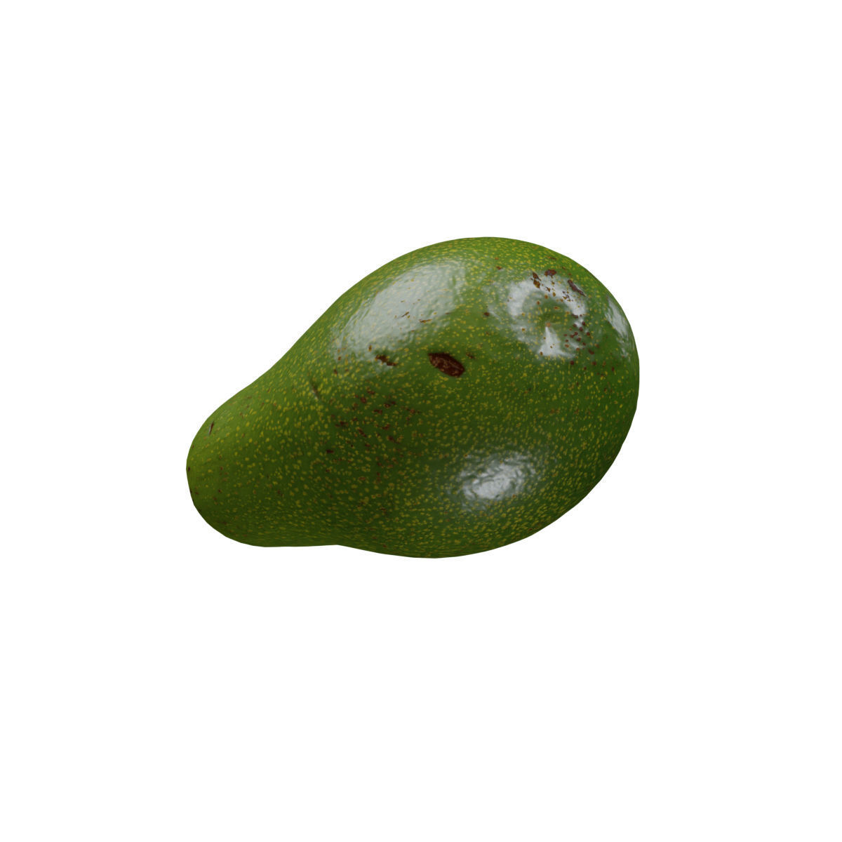 Realistic Avocado - 3D Scan Low-poly 3D model_2
