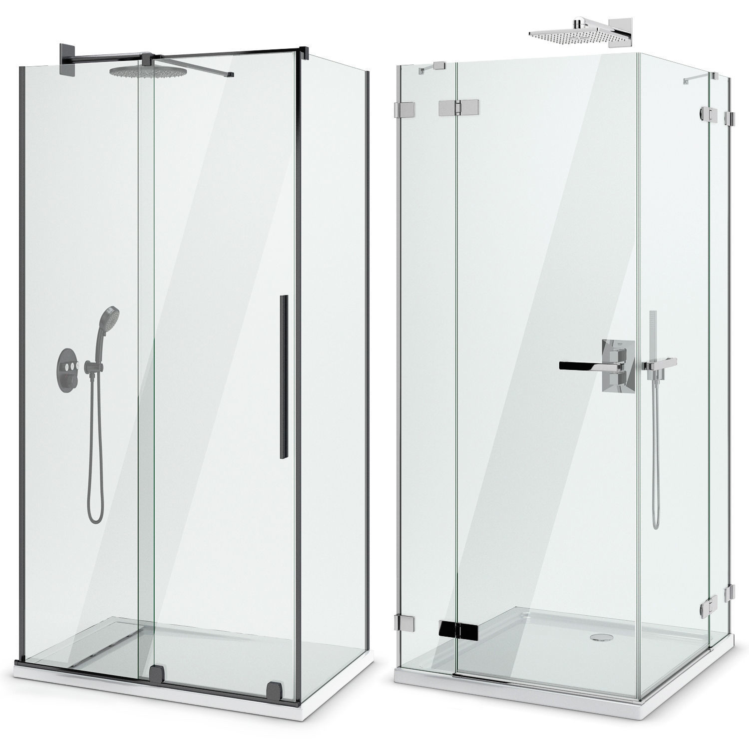 Showers Radaway and West One Bathrooms and Ideal set 122 3D model_2