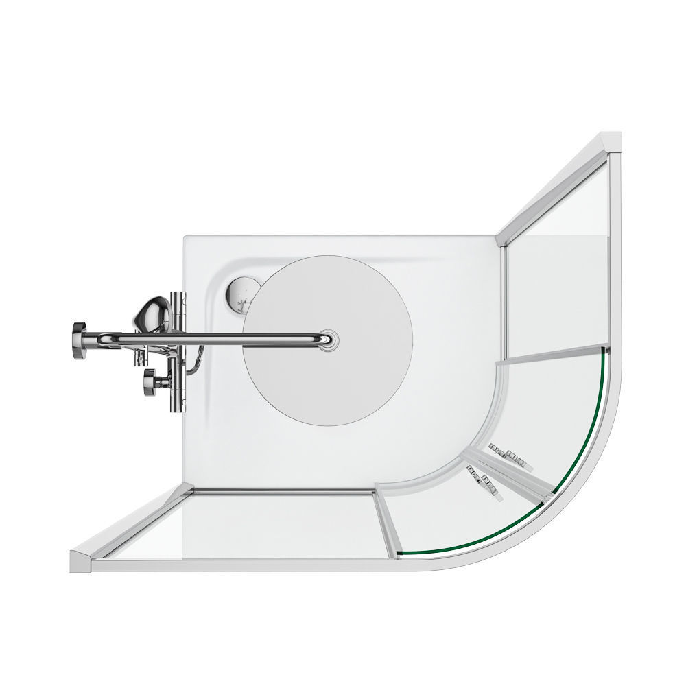 Showers Radaway and West One Bathrooms and Ideal set 122 3D model_10