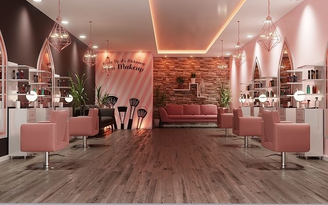Makeup Studio 3D Model Full Scene 3D model
