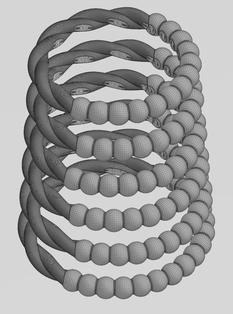Half bead half twisted wire stacker bands US size 4to9 3D print model_14