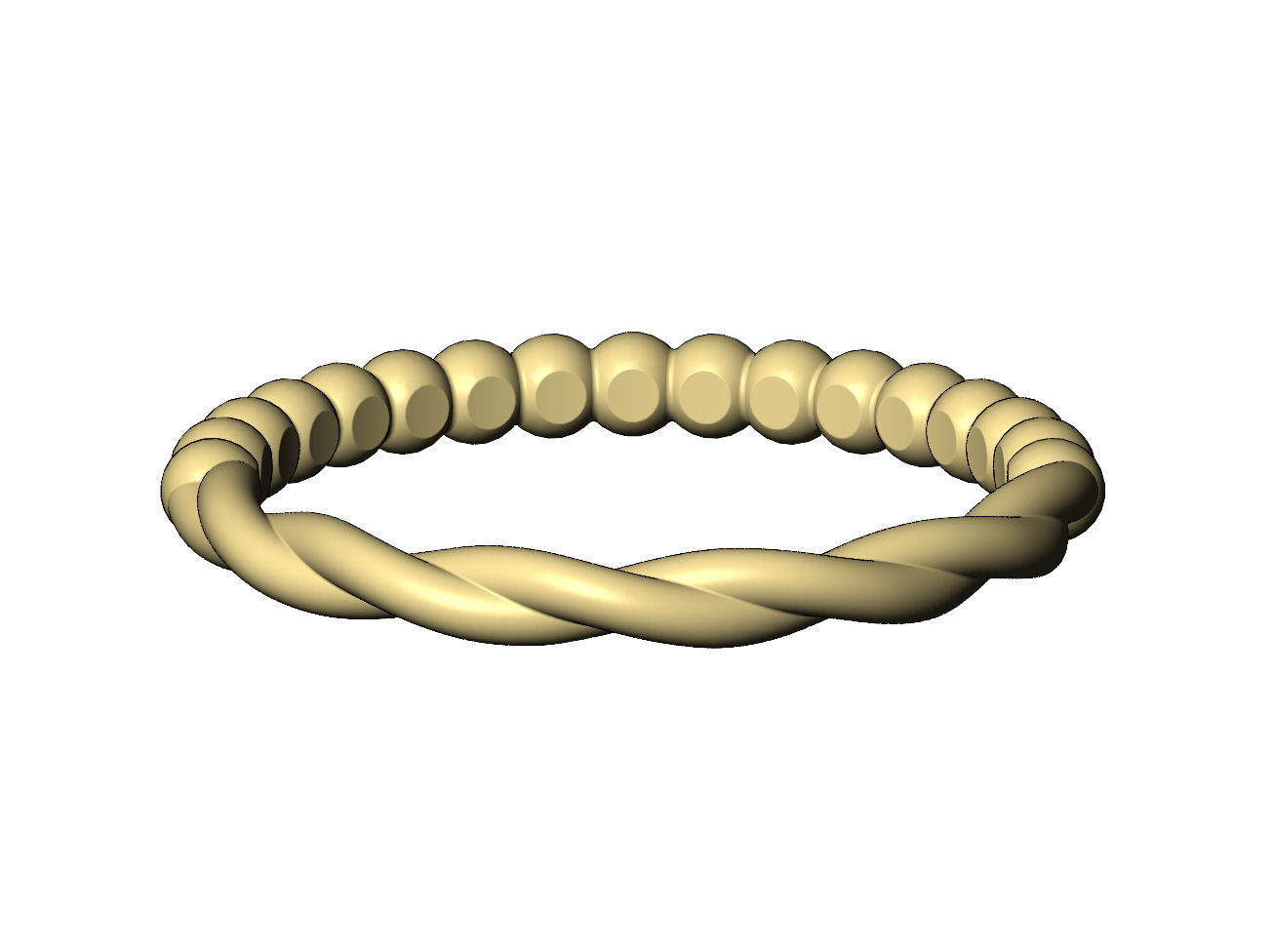 Half bead half twisted wire stacker bands US size 4to9 3D print model_10