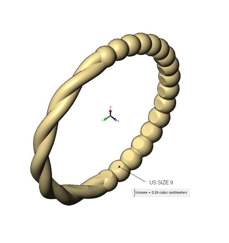 Half bead half twisted wire stacker bands US size 4to9 3D print model_11