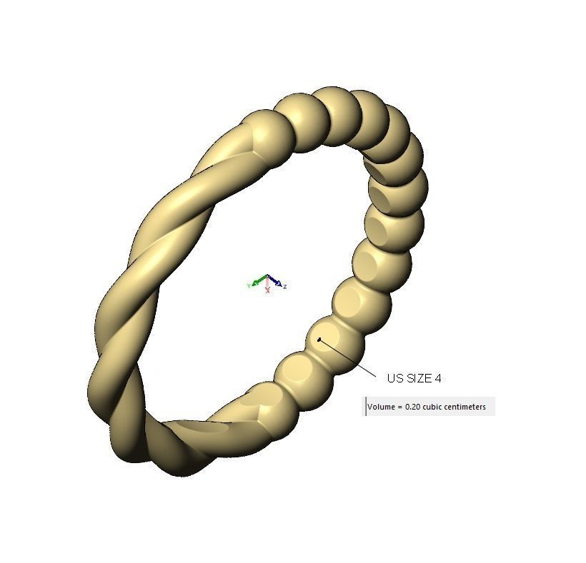 Half bead half twisted wire stacker bands US size 4to9 3D print model_12