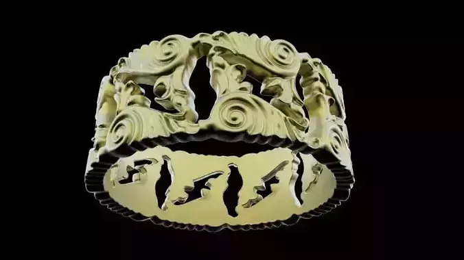 Baroque Ornaments Ring