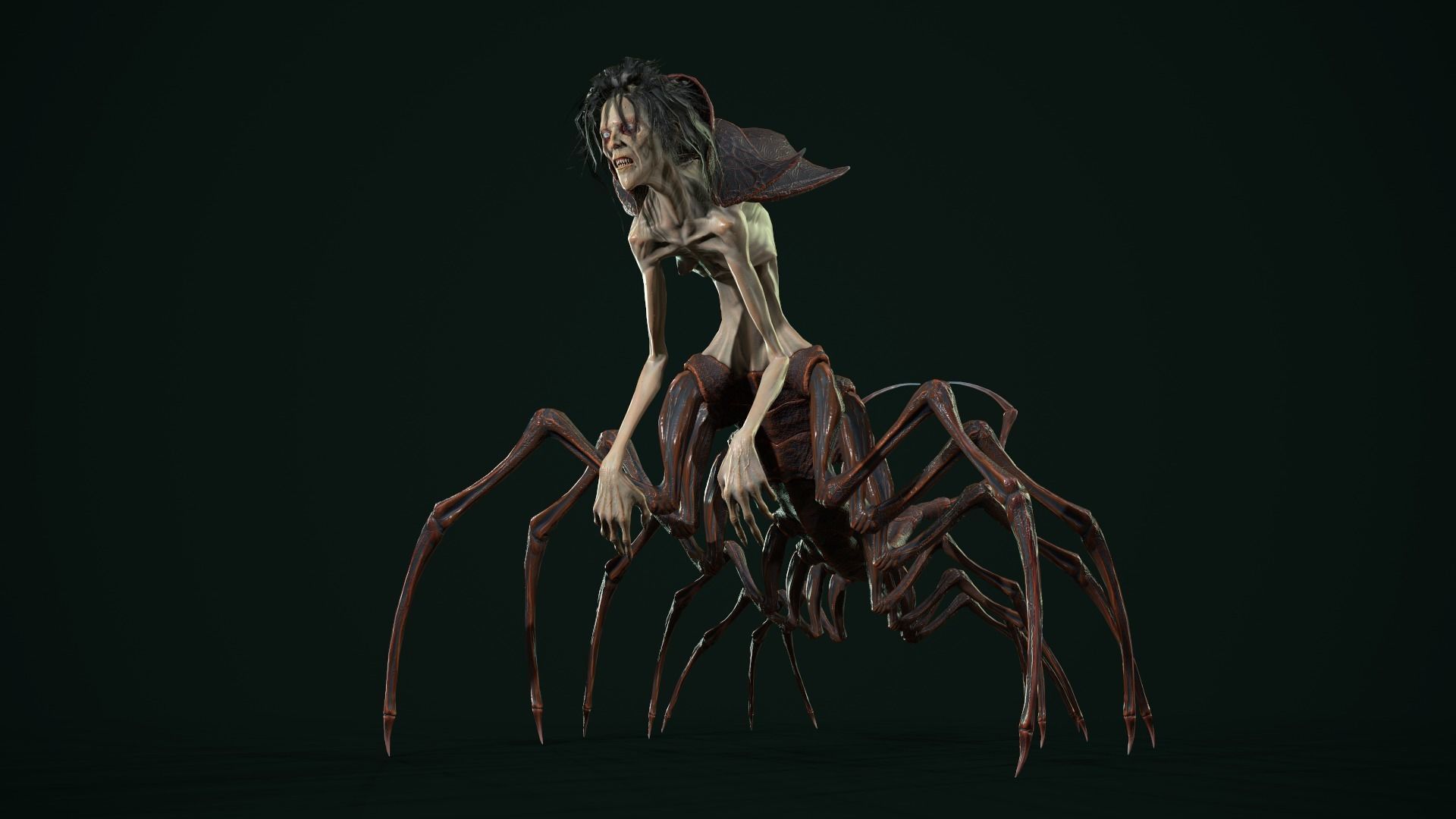 Character Envy Low-poly 3D model_3