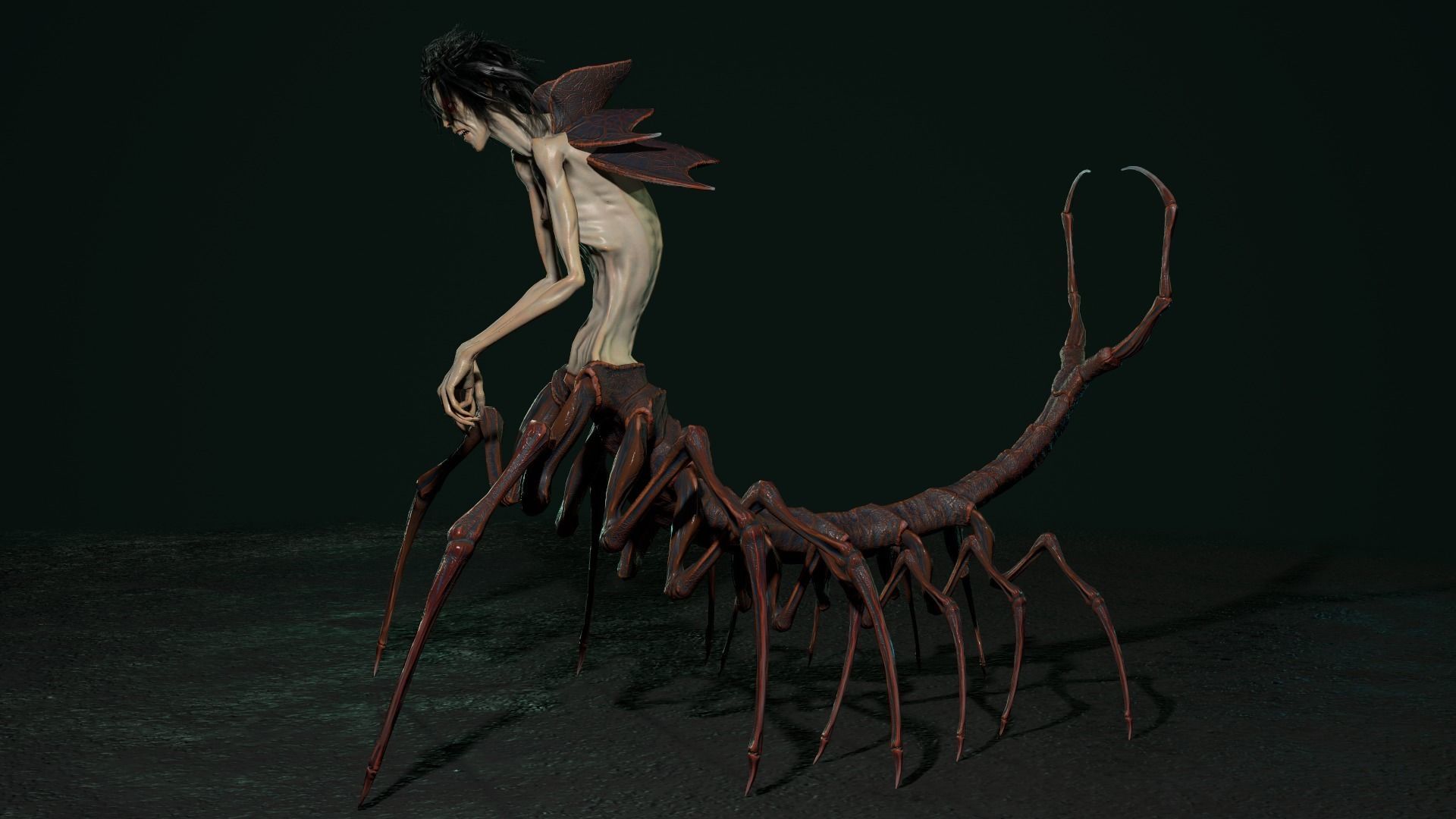 Character Envy Low-poly 3D model_11