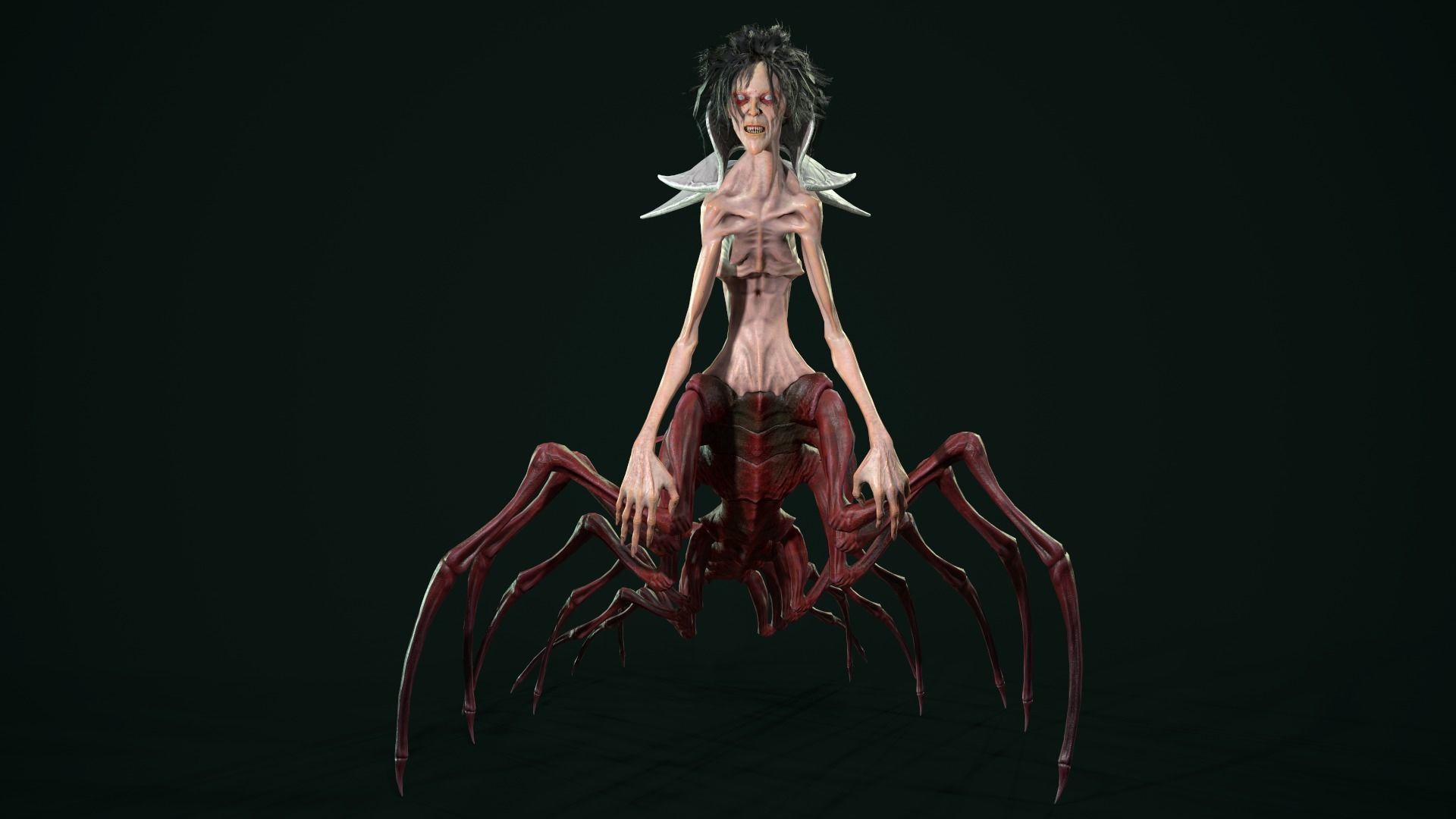 Character Envy Low-poly 3D model_4