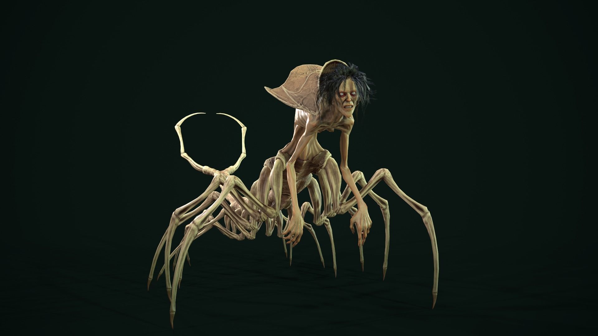 Character Envy Low-poly 3D model_9