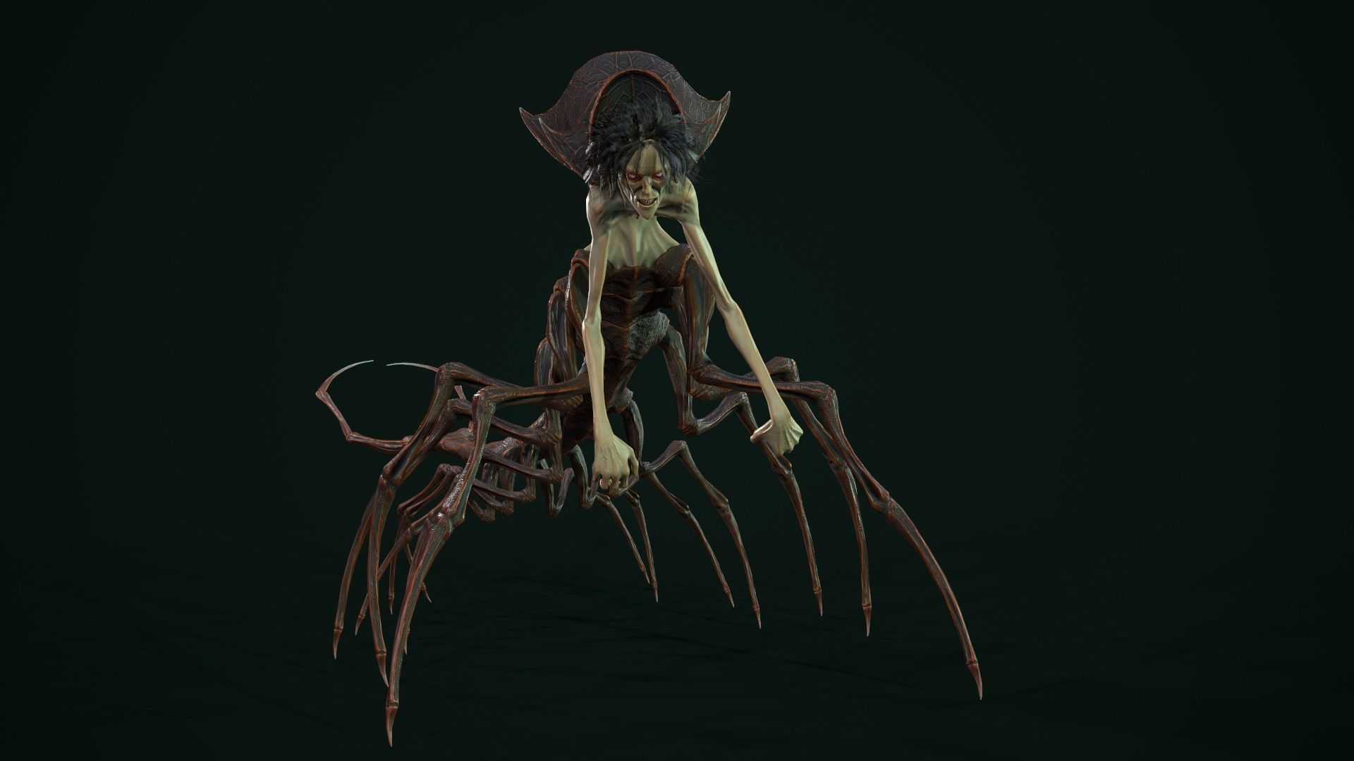 Character Envy Low-poly 3D model_7