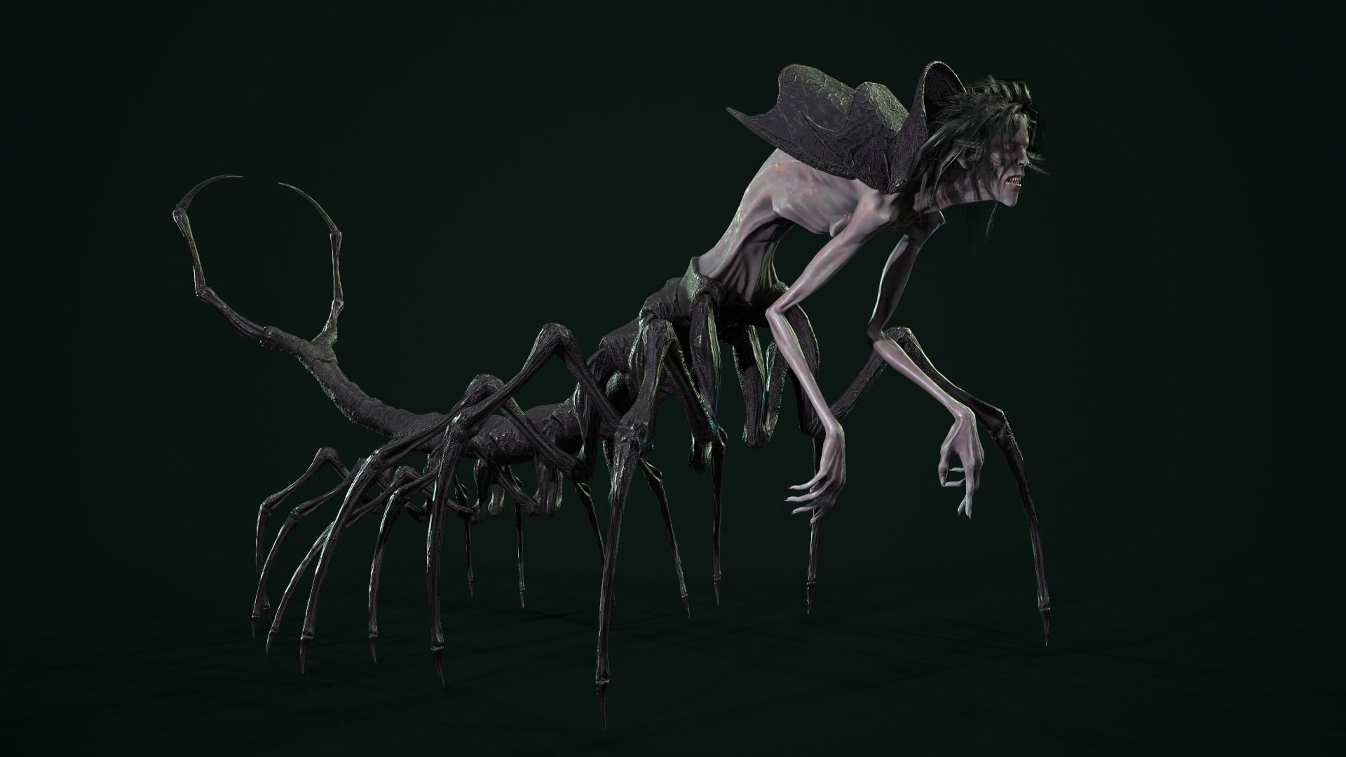 Character Envy Low-poly 3D model_5