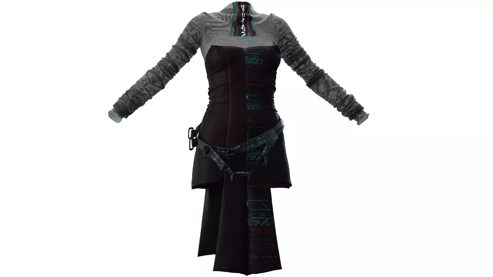 CYBERPUNK SET 3 star wars force awakens dress 3D model_0