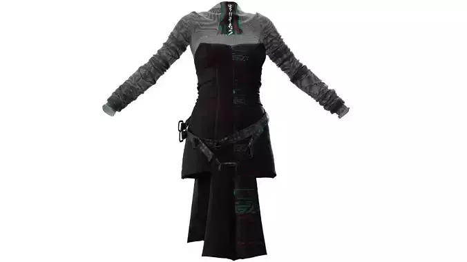 CYBERPUNK SET 3 star wars force awakens dress
