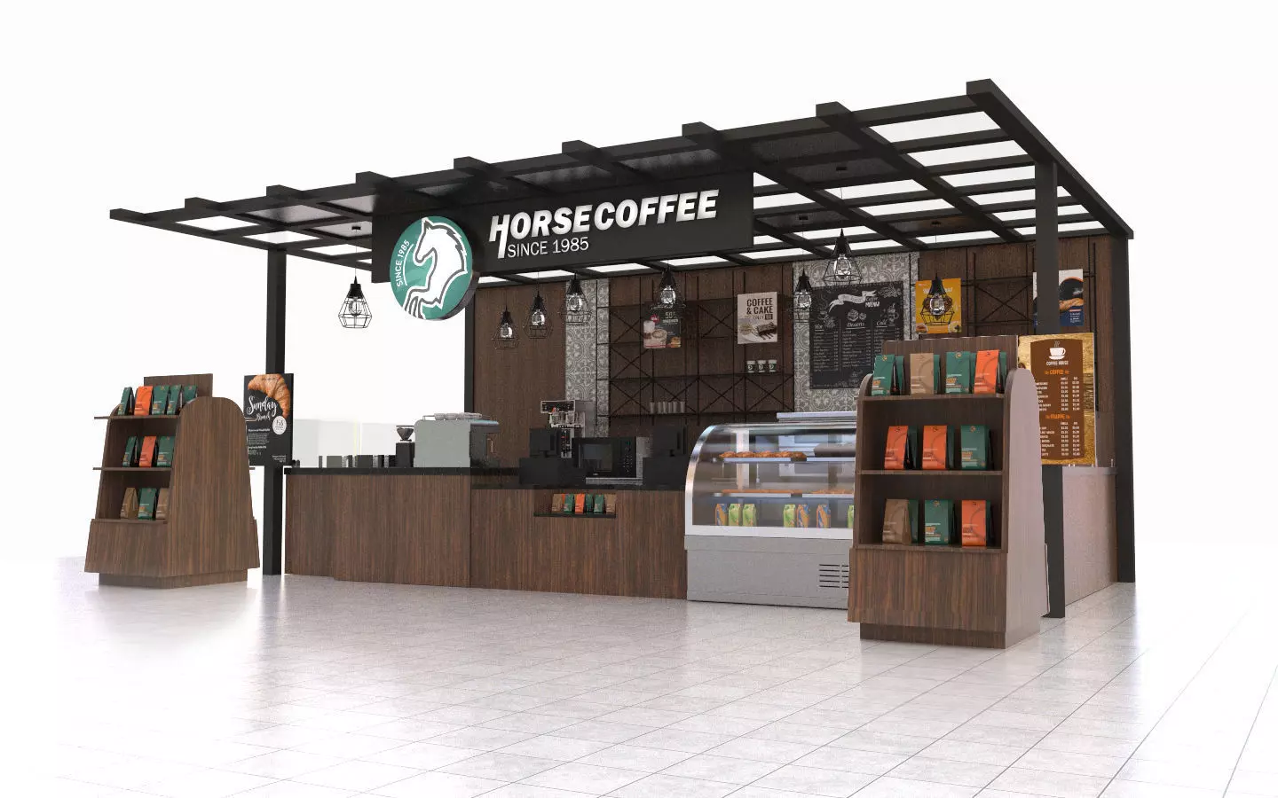 Kiosk Kitchen Equipments 3D model