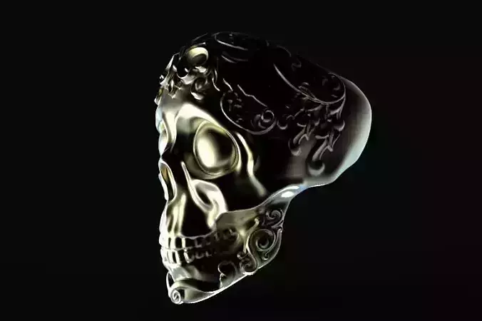 Ornate Mexican Skull Ring