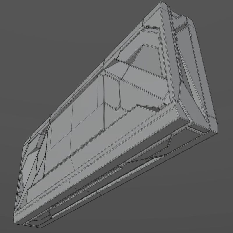 Sci-Fi Storage Box Case High-poly 3D model_26