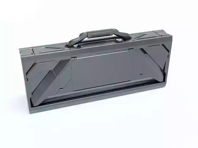 Sci-Fi Storage Box Case High-poly