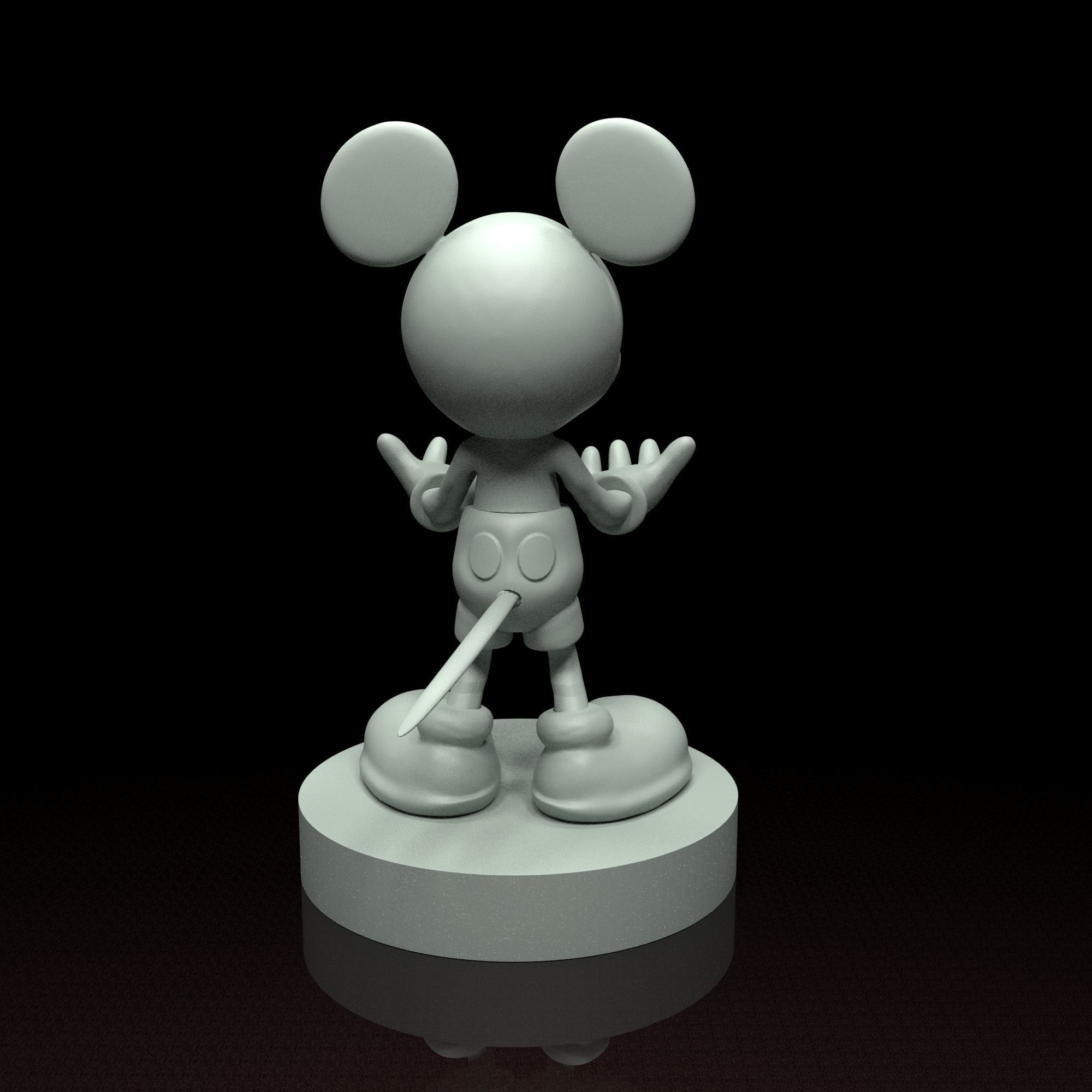 Mickey Mouse phone holder 3d model stl file 3D print model 3D print model_11