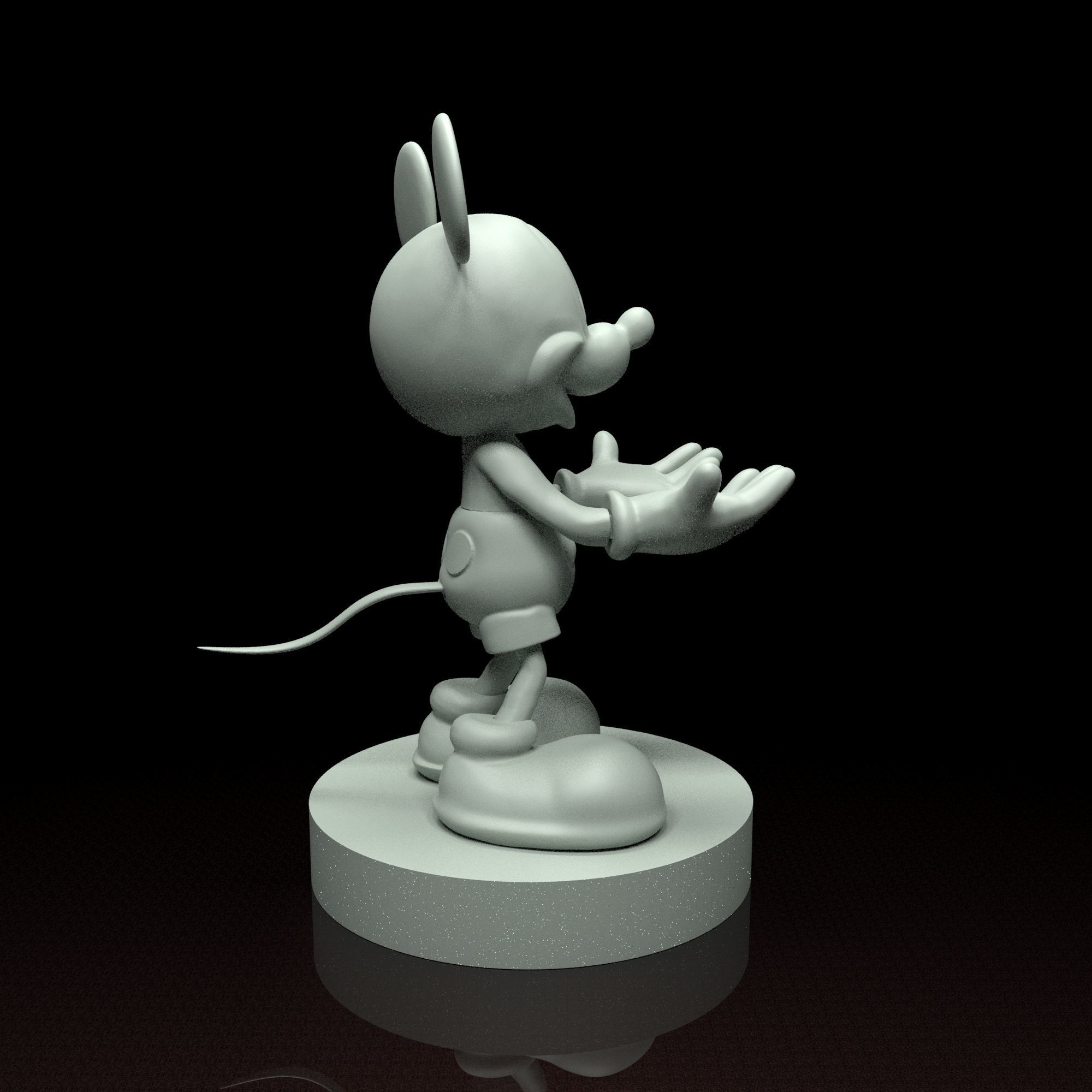 Mickey Mouse phone holder 3d model stl file 3D print model 3D print model_12