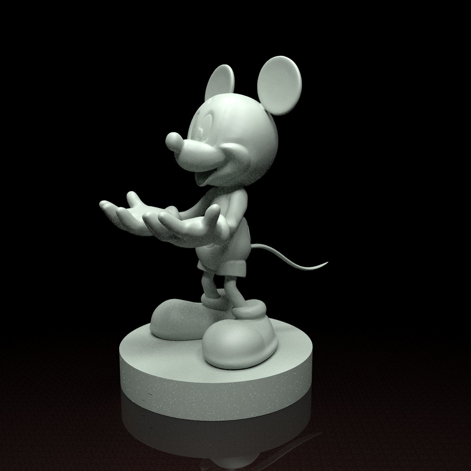 Mickey Mouse phone holder 3d model stl file 3D print model 3D print model_8