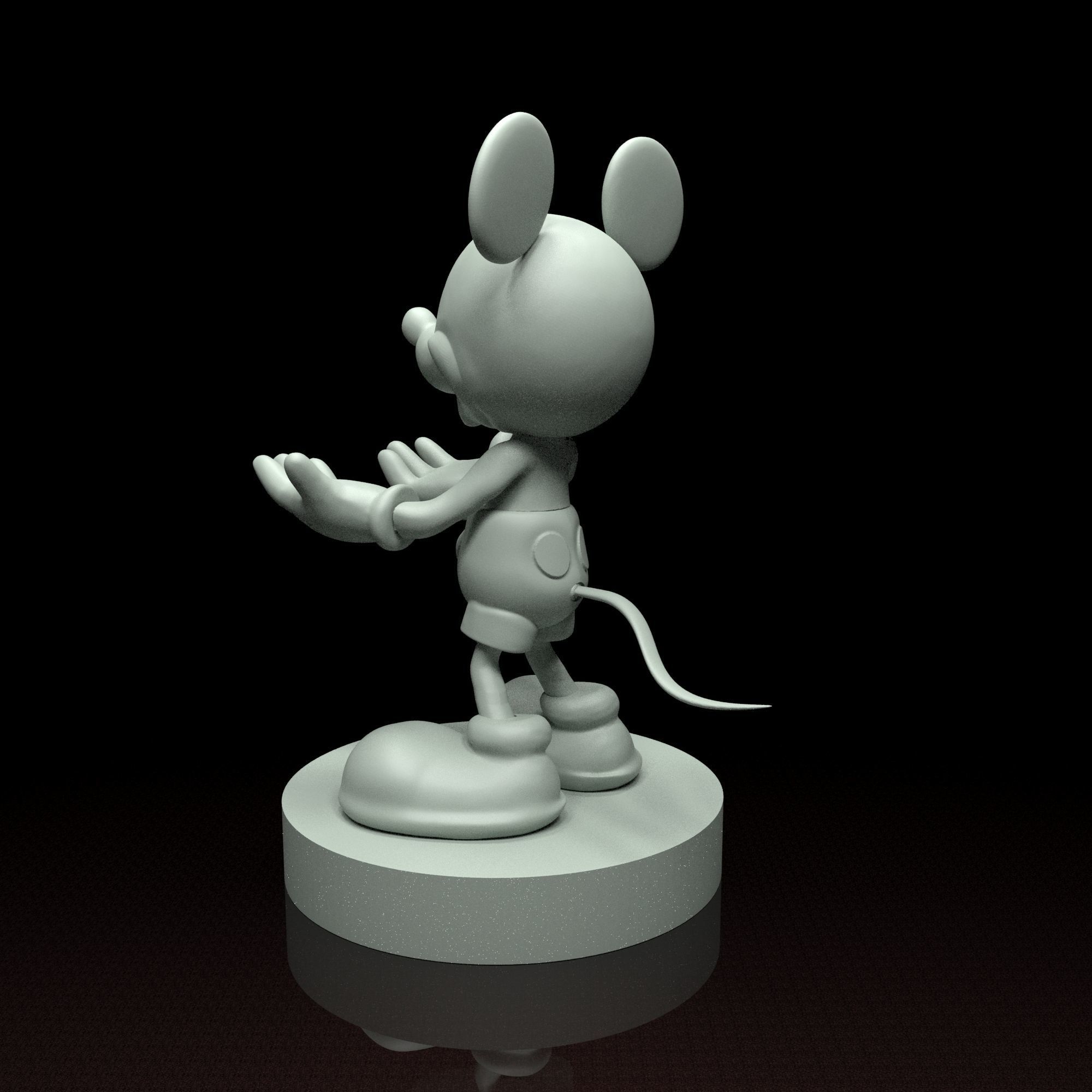 Mickey Mouse phone holder 3d model stl file 3D print model 3D print model_10