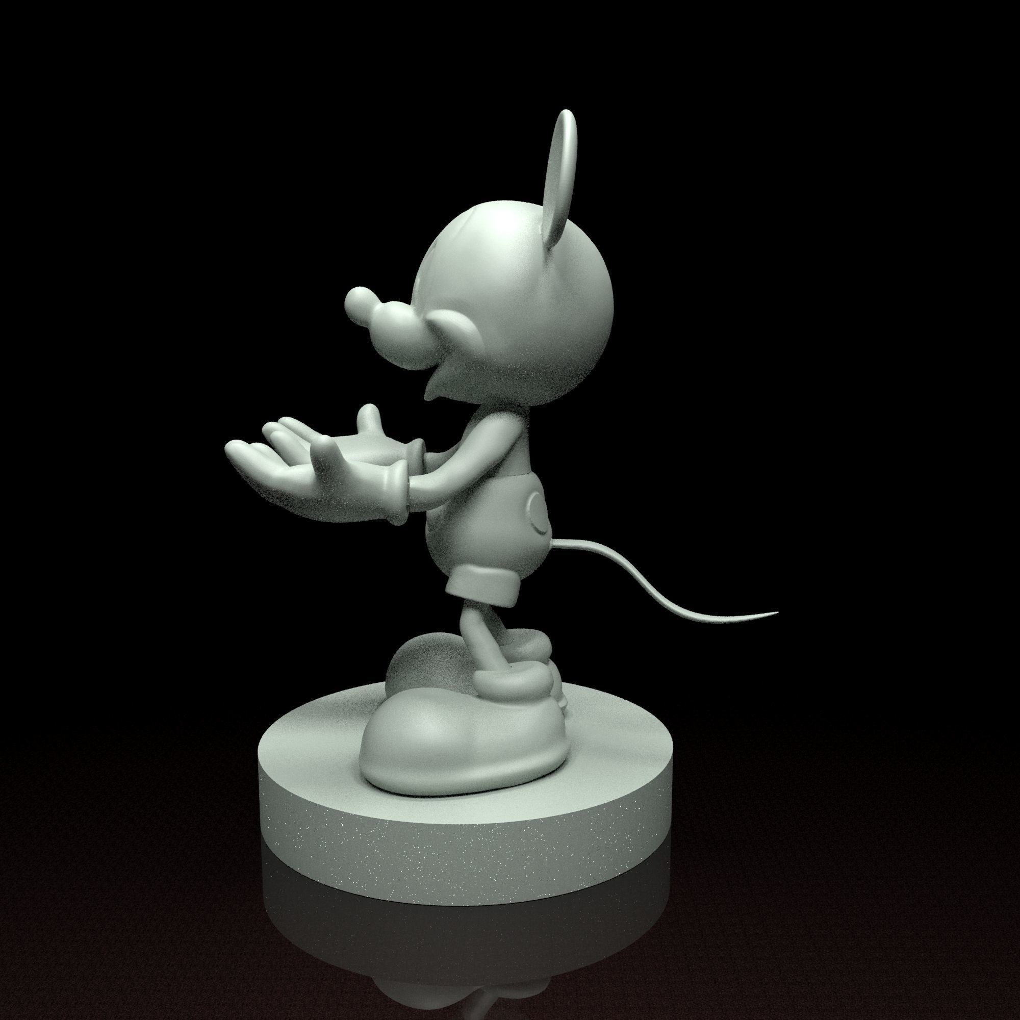 Mickey Mouse phone holder 3d model stl file 3D print model 3D print model_9