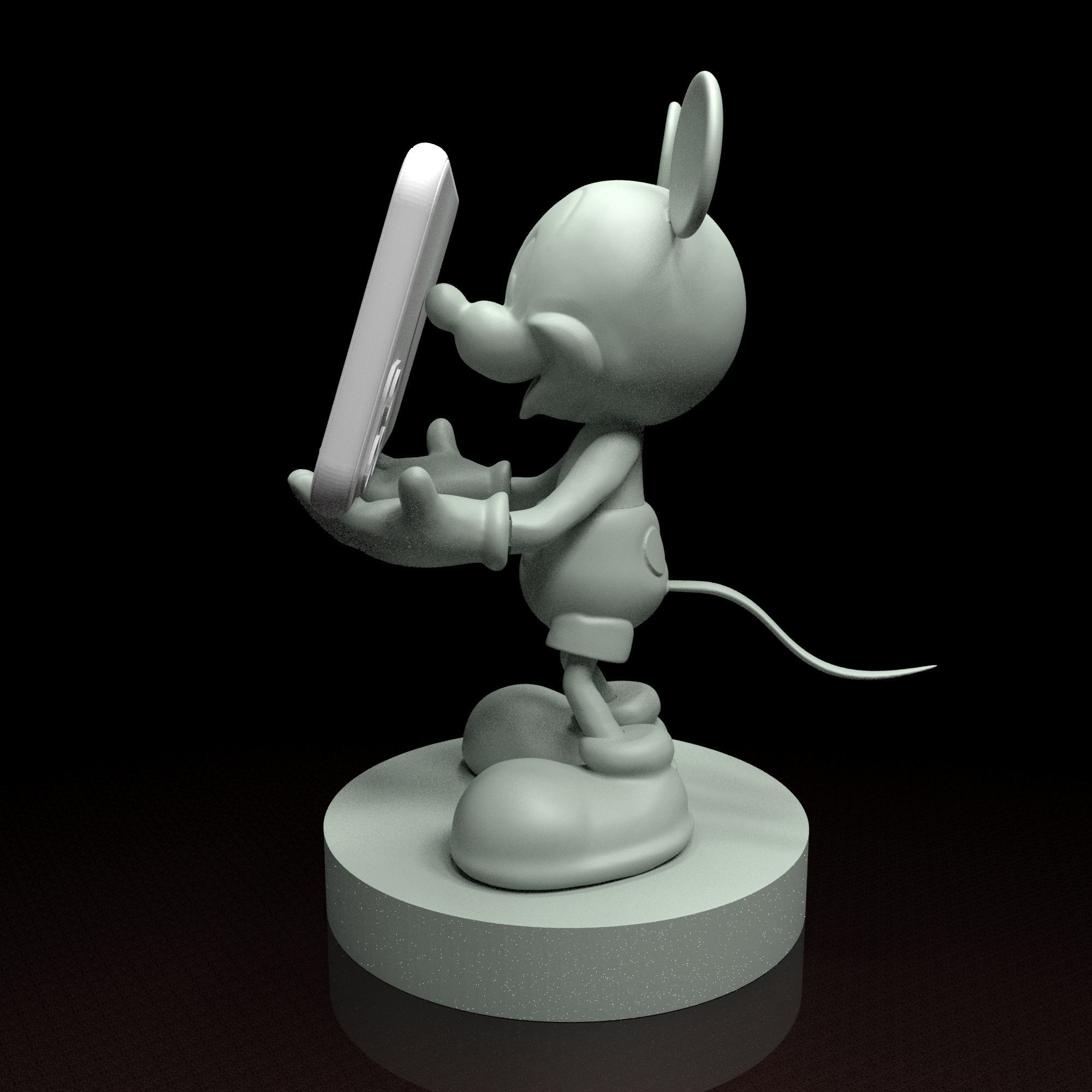 Mickey Mouse phone holder 3d model stl file 3D print model 3D print model_3