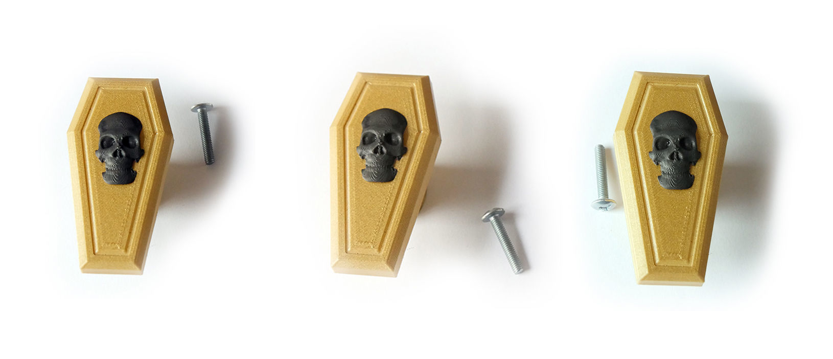 Coffin drawer knobs 3D print model_2