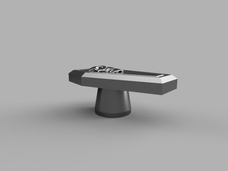 Coffin drawer knobs 3D print model_1
