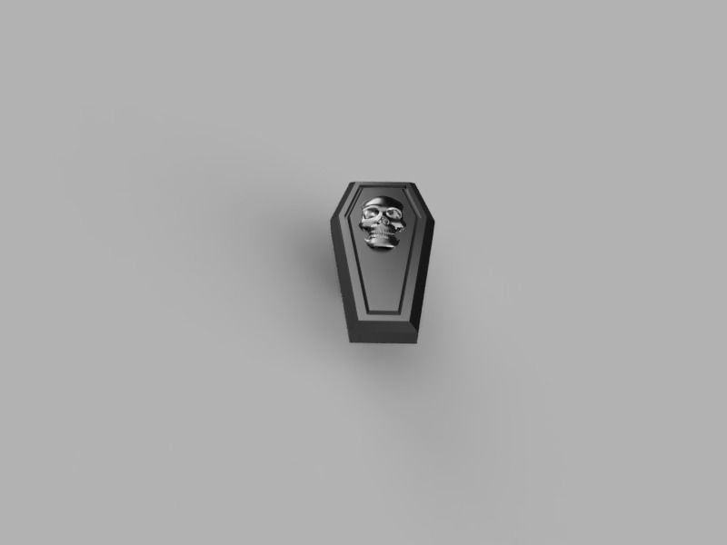 Coffin drawer knobs 3D print model_8
