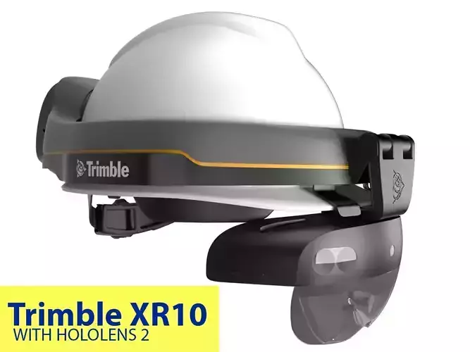 Trimble XR10 with Microsoft Hololens 2 3D model