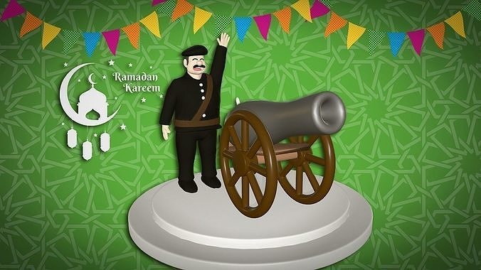 Ramadan Cannon 3D print model