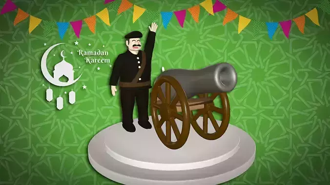 Ramadan Cannon 3D print model