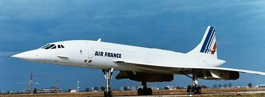 Avion Concorde avec support 3D print model