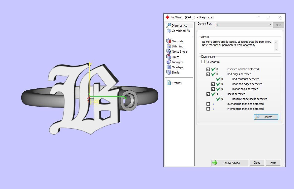 - Old English font ring B 3D print model_13